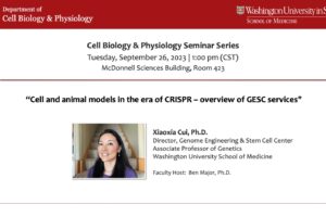 Seminar Series: Xiaoxia Cui, PhD