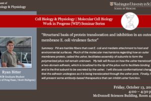 CBP/MCB Work-in-Progress (WIP) Seminar: Ryan Bitter (Yuan/Hultgren Labs)