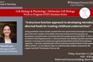 CBP/MCB Work-in-Progress (WIP) Seminar: Hannah Lynn (Gordon Lab)