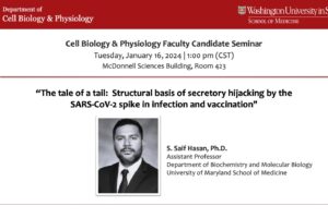 CB&P Faculty Candidate Seminar: S. Saif Hasan, PhD (RESCHEDULED)