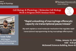 CBP/MCB Work-in-Progress (WIP) Seminar: Turan Tufan (Ravichandran Lab)