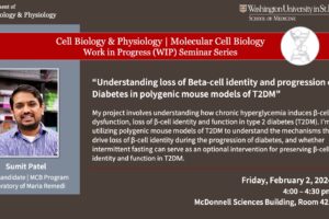 CBP/MCB Work-in-Progress (WIP) Seminar: Sumit Patel (Remedi Lab)