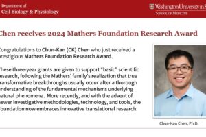 Chen Receives 2024 Mathers Foundation Research Award