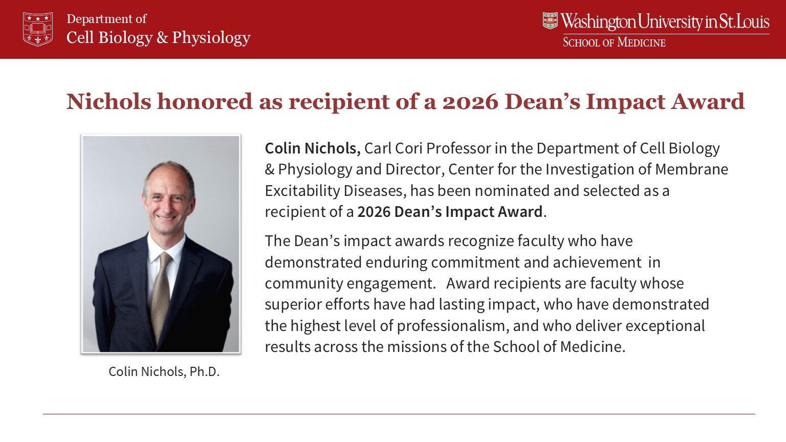 2026 Dean’s Impact Award