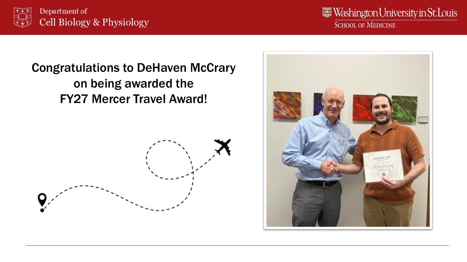 Congratulations to DeHaven McCrary