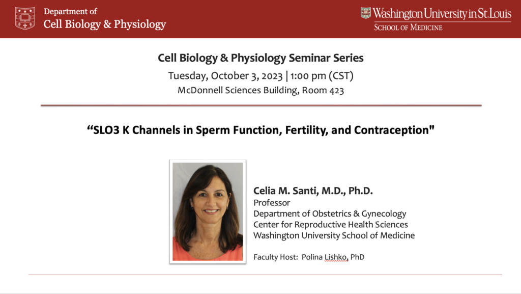 Seminar Series: Celia Santi, MD, PhD